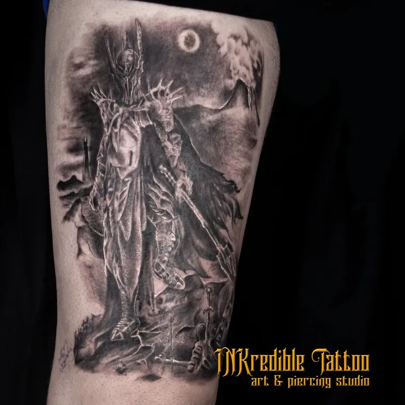 Cavaler în armură, black & grey